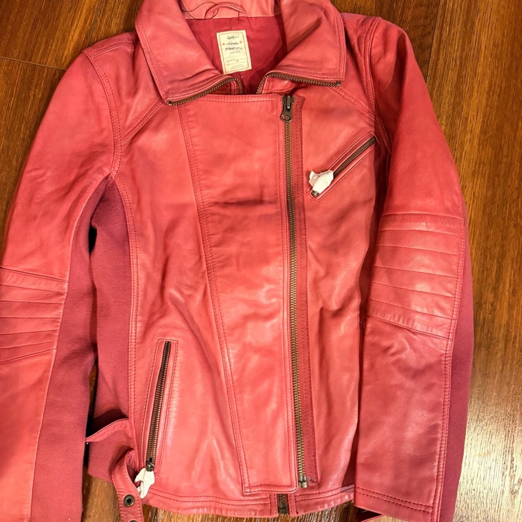 Free People Cora Leather Jacket